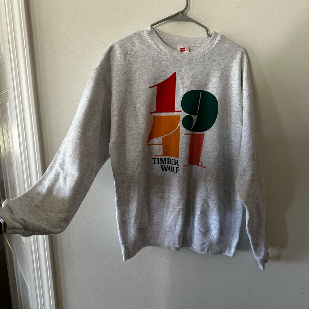 Hanes vintage heather gray crewneck sweatshirt (U4)